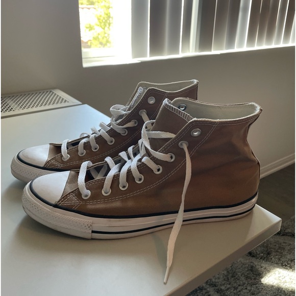 Men’s Sz 10 Women’s Sz 12 Brown Converse - Picture 1 of 5